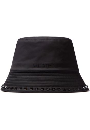 Valentino Cappello bucket con borchie - Nero