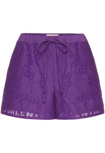 Valentino pointelle lace shorts - Viola