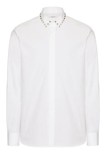 Valentino Camicia con decorazione Rockstud - Bianco