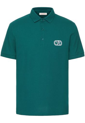 Valentino VLogo Signature short-sleeved polo shirt - Verde