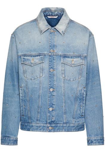 Valentino Giacca denim Rockstud - Blu