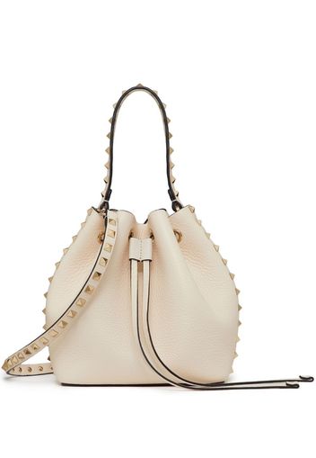 Valentino Garavani Borsa a spalla con decorazione Rockstud - Bianco