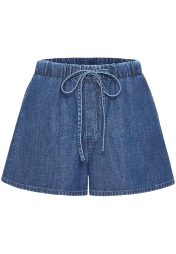 Valentino Shorts con placca logo - Blu