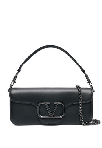Valentino Garavani VLogo leather shoulder bag - Nero