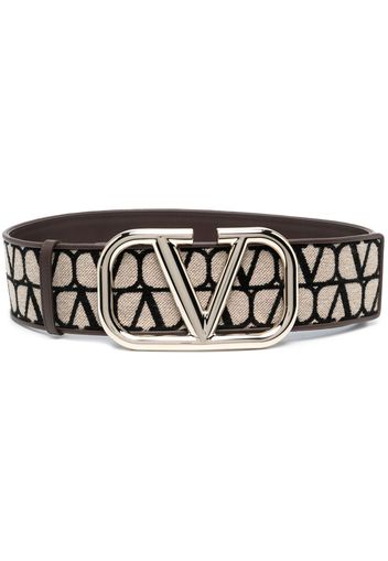 Valentino Garavani Toile Iconographe jacquard belt - Marrone