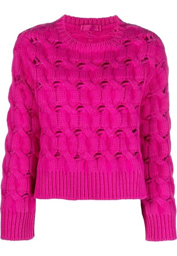 Valentino round-neck knitted jumper - Rosa