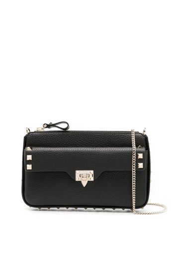 Valentino Garavani Borsa a tracolla Rockstud mini con decorazione - Nero