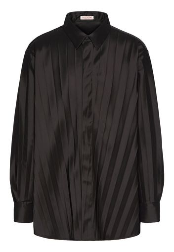 Valentino Garavani Camicia plissettata - Marrone