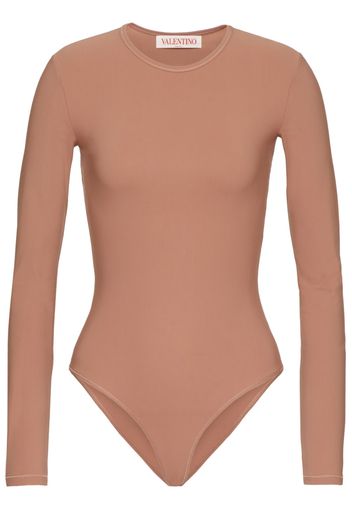 Valentino long-sleeve body - Toni neutri