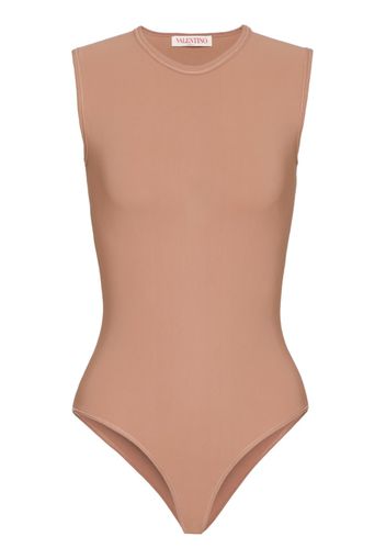 Valentino logo-embroidered jersey bodysuit - Toni neutri