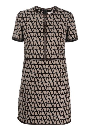 Valentino Toile Iconographe short-sleeve dress - Marrone