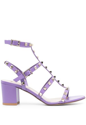 Valentino Garavani Rockstud 60mm ankle strap sandals - Viola