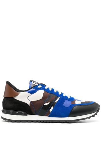 Valentino Garavani Rockrunner camouflage print sneakers - Blu