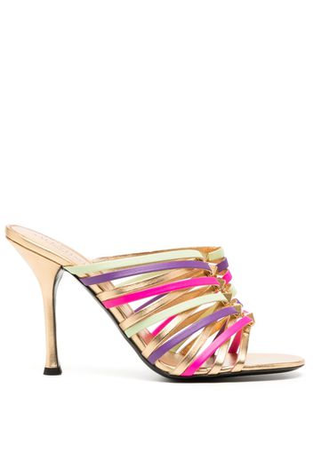 Valentino Garavani strappy 100mm stiletto mules - Rosa