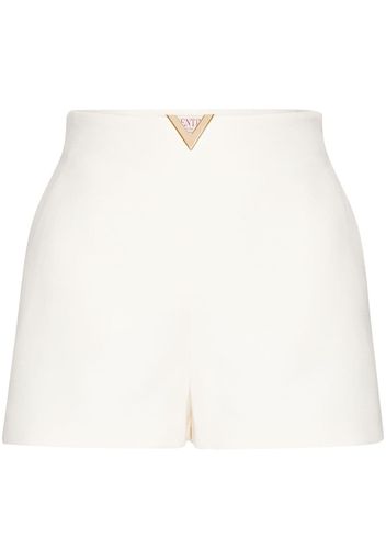 Valentino Garavani V-plaque short shorts - Bianco