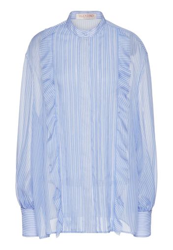 Valentino Garavani Camicia con ruches - Blu