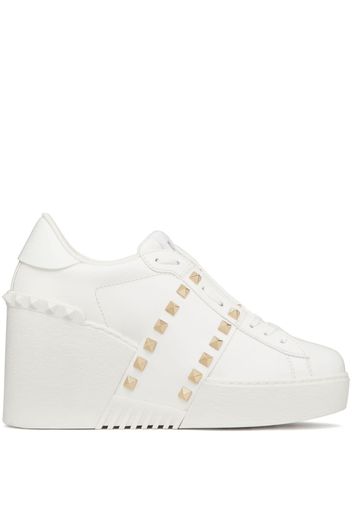 Valentino Garavani Open Disco 85 wedge sneakers - Bianco