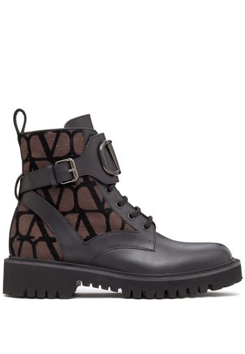 Valentino Garavani Toile Iconographe ankle boots - Nero