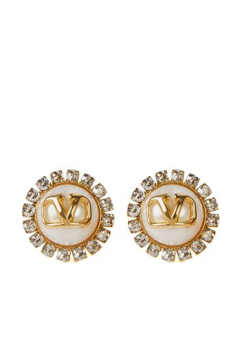 Valentino Garavani VLogo faux-pearl earrings - Oro