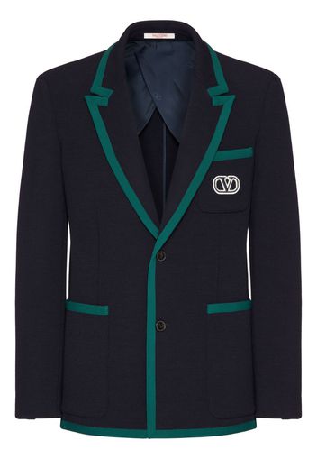 Valentino Garavani Blazer sartoriale con ricamo - Blu