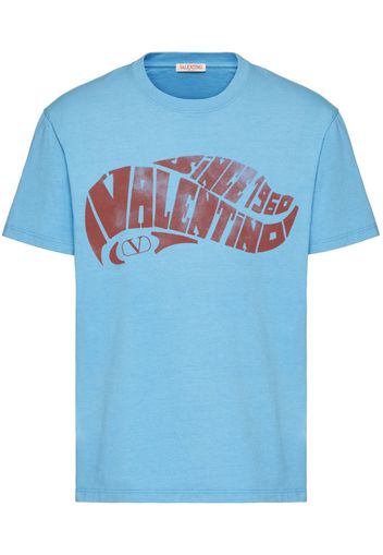 Valentino Garavani logo-print T-shirt - Blu