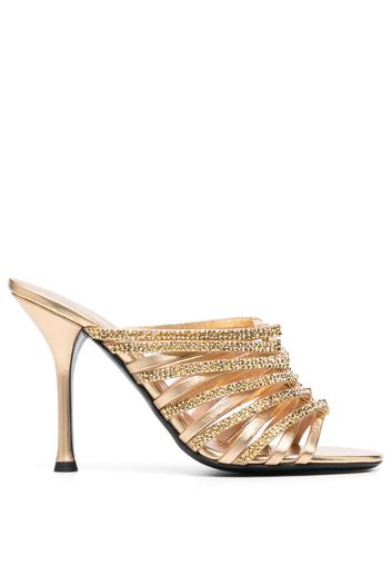 Valentino Garavani strappy 95mm mules - Oro