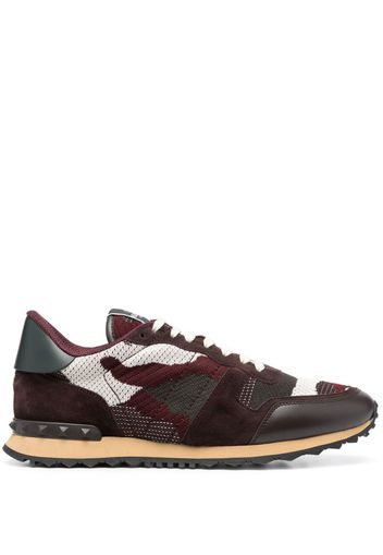 Valentino Garavani Sneakers Rockrunner con inserti camouflage - Rosso