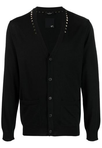 Valentino Garavani Rockstud virgin-wool cardigan - Nero