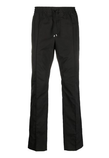 Valentino Garavani straight-leg drawstring cotton trousers - Nero