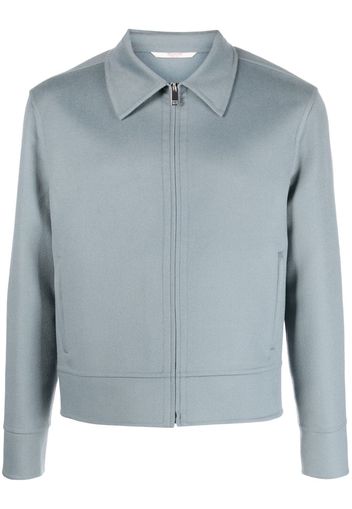 Valentino Garavani pointed-collar zipped jacket - Blu