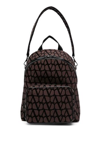 Valentino Garavani Toile Iconographe-jacquard backpack - Marrone