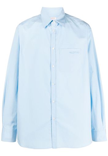 Valentino Garavani Camicia con ricamo - Blu