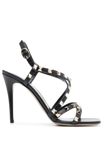 Valentino Garavani Rockstud 105mm leather sandals - Nero