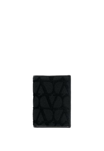 Valentino Garavani Portacarte Toile Iconographe bi-fold - Nero