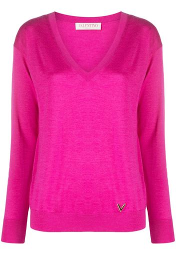 Valentino Garavani cashmere-silk blend jumper - Rosa