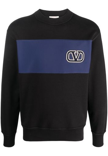 Valentino Garavani VLogo Signature patch cotton sweatshirt - Nero