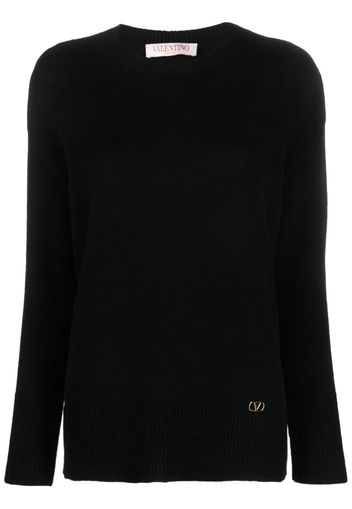 Valentino Garavani VLogo cashmere jumper - Nero