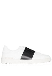 white Rock low top leather sneakers