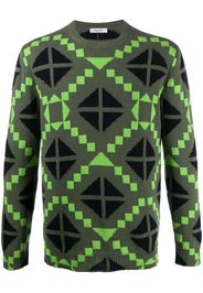 geometric print jumper