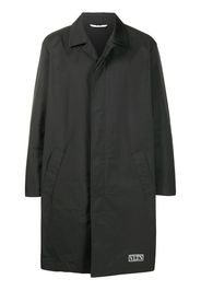 single-breasted mid-length coat