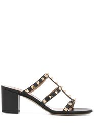 Rockstud leather sandals