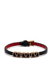 Valentino triple crystal VLOGO bracelet - Nero