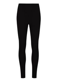 Valentino VLTN STRETCH JERSEY LEGGINGS WITH LOGO W - Nero