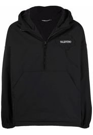 Valentino Garden floral-embroidered hooded jacket - Nero