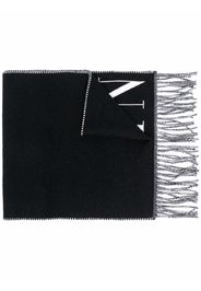 Valentino VLTN knitted logo scarf - Nero