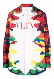 Valentino VLTN camouflage-print shirt - Bianco