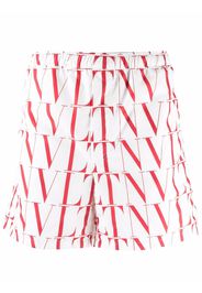 Valentino VLTN-print swim shorts - Bianco