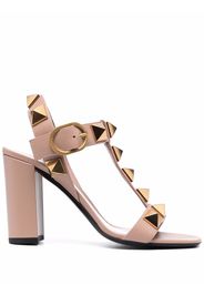 Valentino Garavani Roman Stud block-heel sandals - Rosa