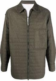 Valentino long-sleeved quilted overshirt - Verde