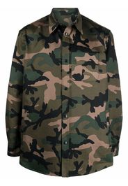 Valentino camouflage shirt jacket - Verde